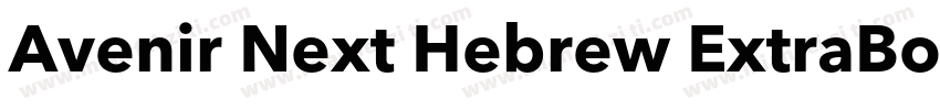 Avenir Next Hebrew ExtraBold Itali字体转换